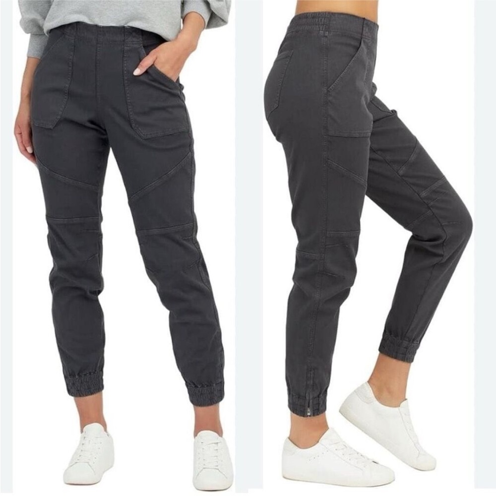 SPANX Jogger Pants‎ Size Small Gray Utility Cargo Stretch Casual
